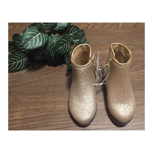 Cat & Jack Other - ‼️CAT&JACK GOLD ANKLE BOOTS